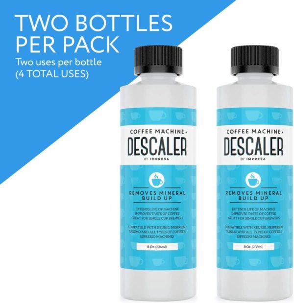 Descaler (2 Pack, 2 Uses Per Bottle) – Made in the USA