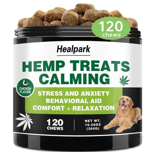 Hemp Calming Chews for Dogs with Anxiety and Stress