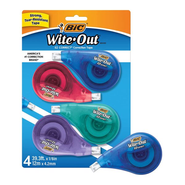 BIC Wite-Out Brand EZ Correct Correction Tape, 19.8 Feet