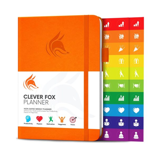 Clever Fox Planner – Undated Weekly & Monthly Planner to Increase Productivity