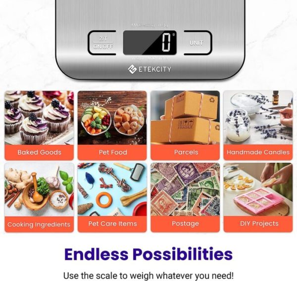 Etekcity Food Kitchen Scale, Digital Grams and Ounces for Baking, Cooking