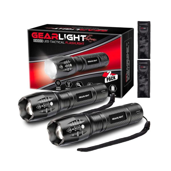 GearLight LED Flashlights – Mini Flashlights for Camping, Hiking, Walking