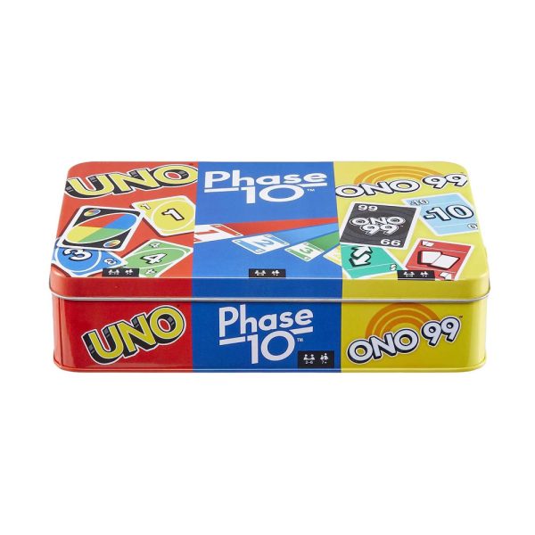 Mattel Games Set of 3 Games with Uno, Phase 10 & ONO 99